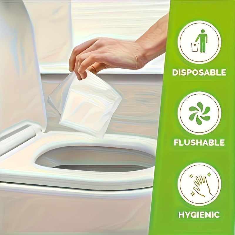 Disposable Flushable Toilet Seat Covers, Extra Large Portable Paper Toilet Seat Liners for Travel, Hotel, Hospital & Public Restrooms