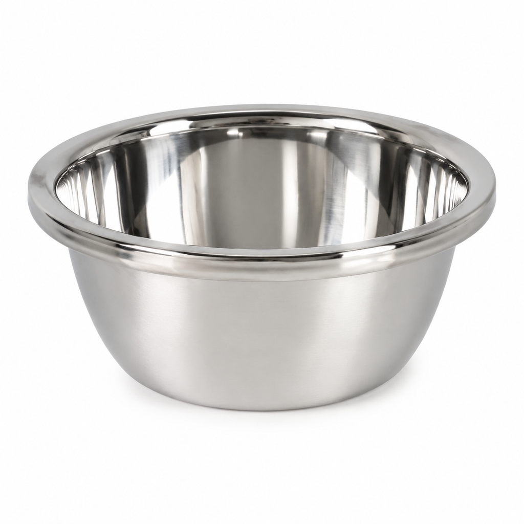 28cm Stainless Steel Mixing Bowl, Non-Magnetic Seasoning Container Basin with Wide Rim, Rust-Resistant Deep Bowl for Kitchen Cooking Prep Storage
