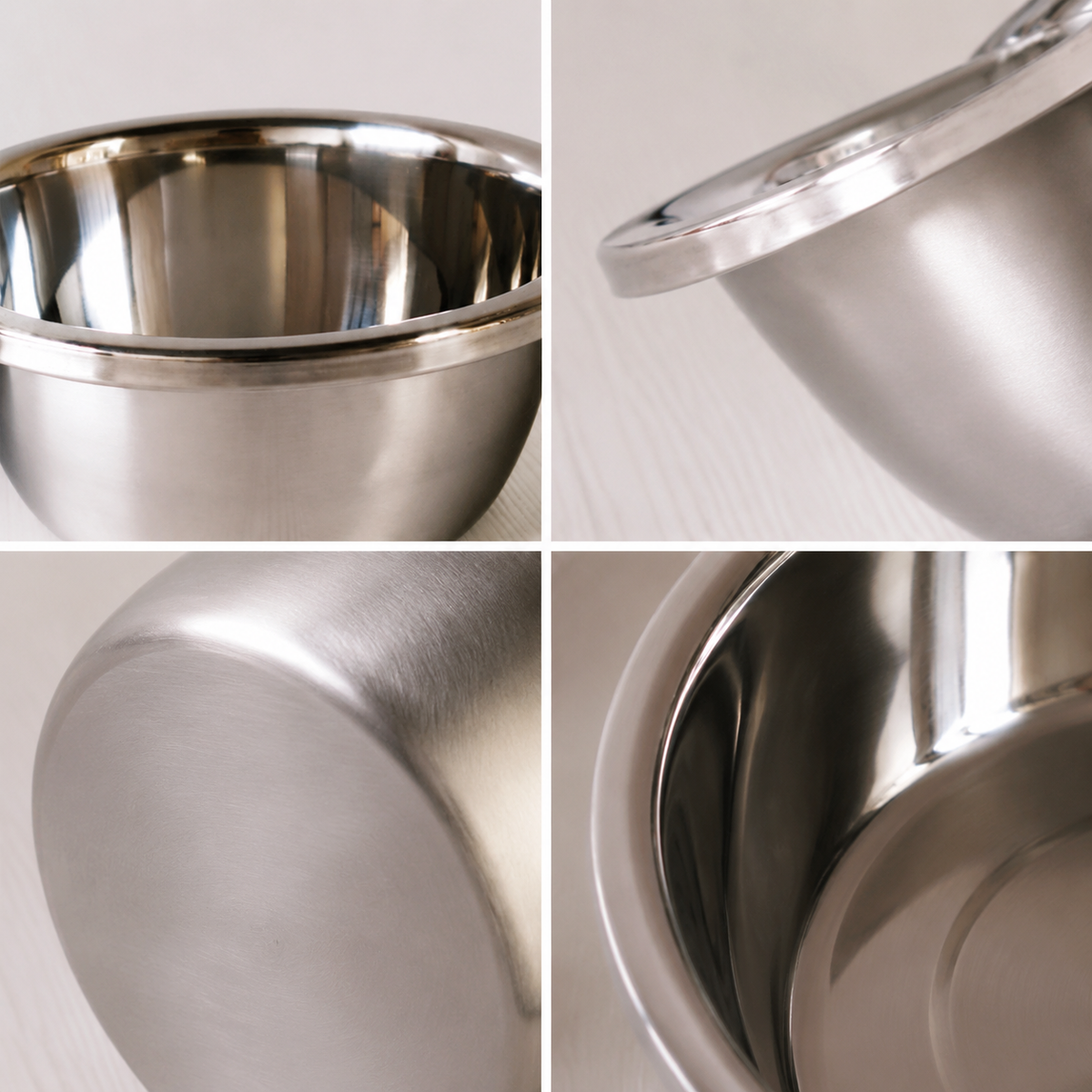 28cm Stainless Steel Mixing Bowl, Non-Magnetic Seasoning Container Basin with Wide Rim, Rust-Resistant Deep Bowl for Kitchen Cooking Prep Storage