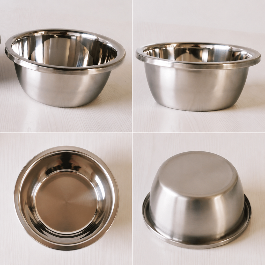 28cm Stainless Steel Mixing Bowl, Non-Magnetic Seasoning Container Basin with Wide Rim, Rust-Resistant Deep Bowl for Kitchen Cooking Prep Storage