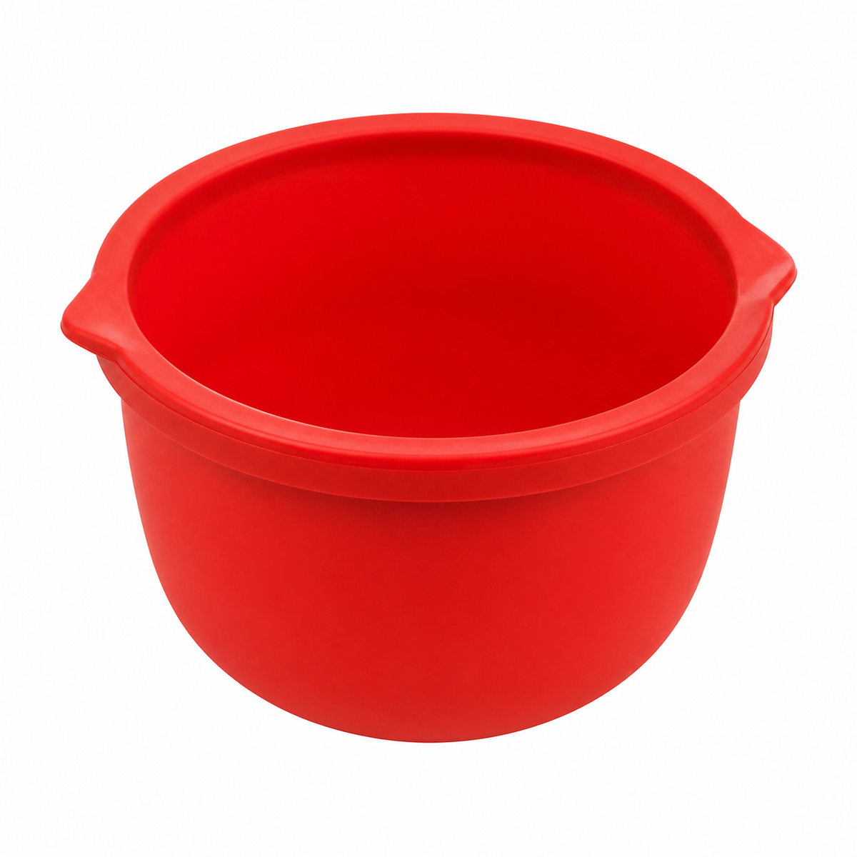 Silicone Mixing Bowl Liner for Stand Mixer, Red Food-Grade Dough Bowl with Pour Spout, Non-Stick Mixer Insert for Kneading Baking