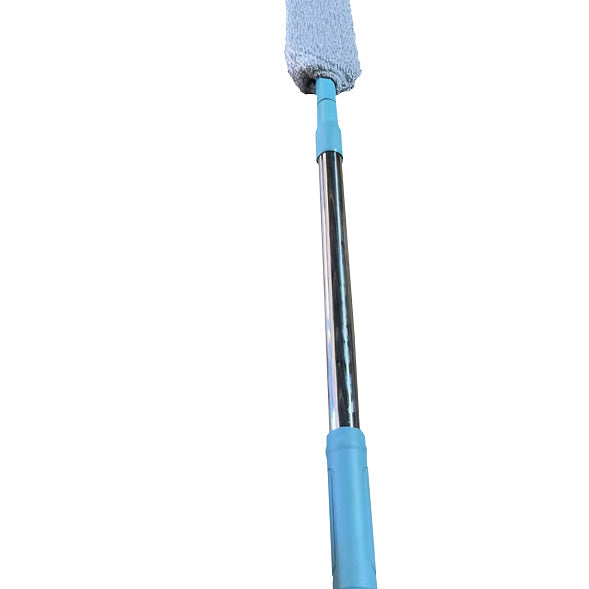 Two sets of gap dust collectors with 61 inch telescopic rods, bendable bottom dust collectors for household appliances, ultra-fine fiber flexible dust collectors suitable for bed bottom, sofa, refrigerator ceiling, 3 washable sets