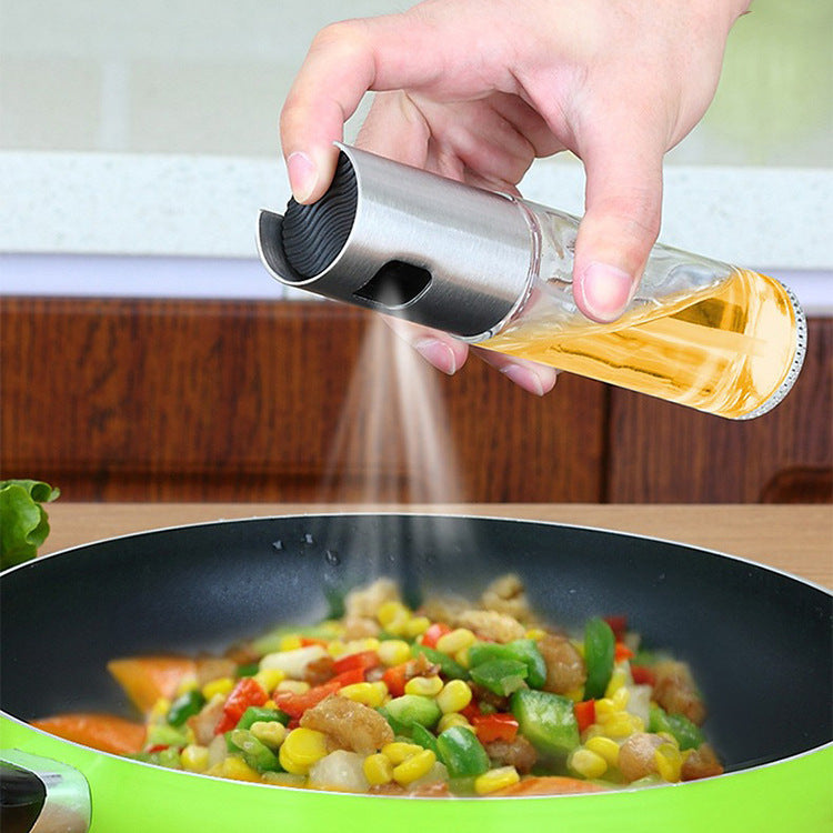 Cooking Oil Sprayer Bottle, Refillable Kitchen Oil Mister for Cooking, Baking, BBQ and Salad
