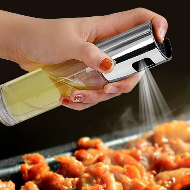 Cooking Oil Sprayer Bottle, Refillable Kitchen Oil Mister for Cooking, Baking, BBQ and Salad
