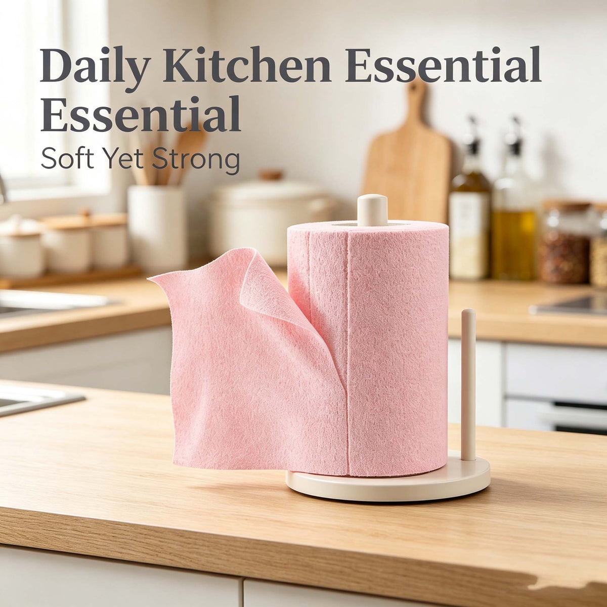 Soft Absorbent Kitchen Cleaning Cloths Roll, Wet Dry Reusable Dish Cloths for Counter Sink Daily Cleaning