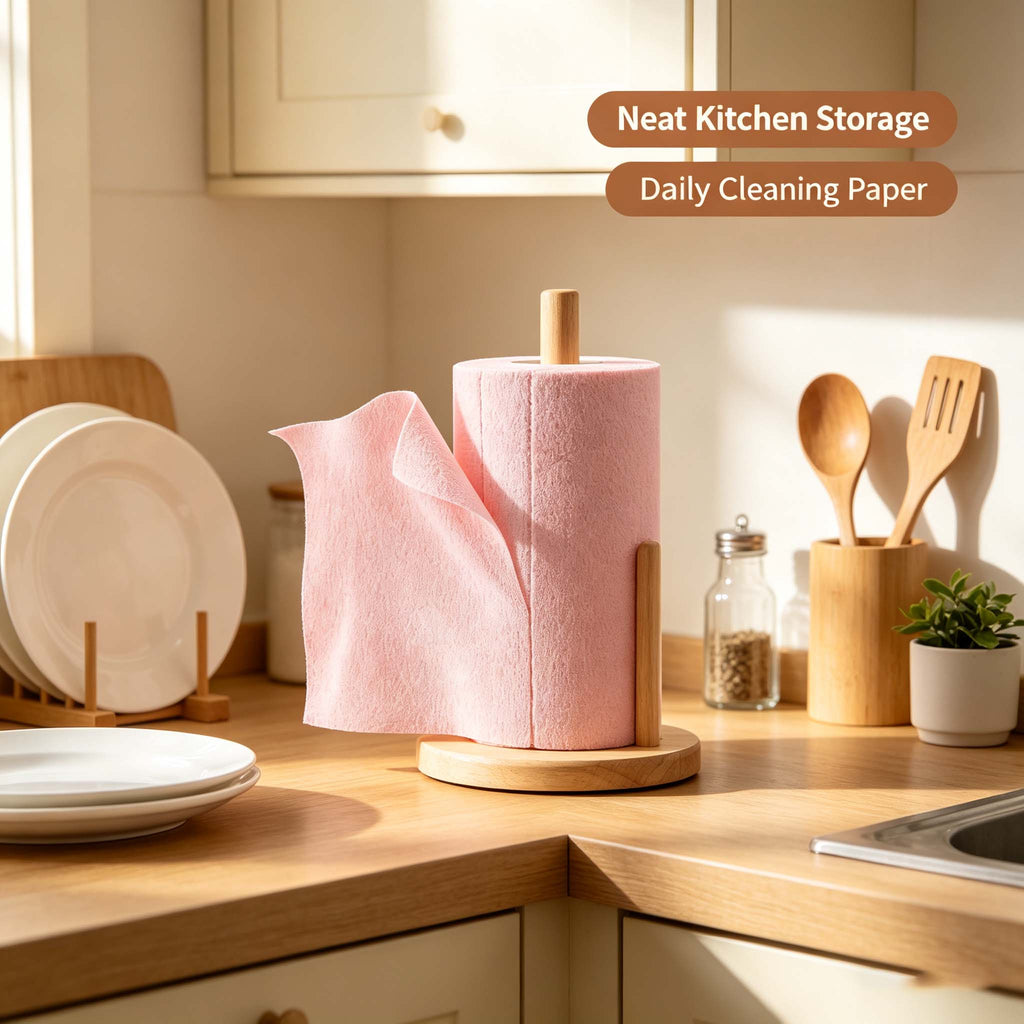 Soft Absorbent Kitchen Cleaning Cloths Roll, Wet Dry Reusable Dish Cloths for Counter Sink Daily Cleaning