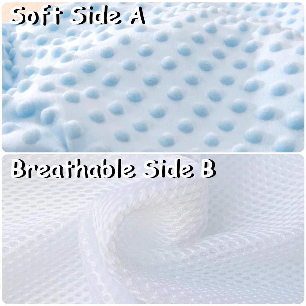 AEELLEEA Electric Soothing Patting Hand Pillow Red Bean Filling Removable Washable Minky Dot Mesh Sleep Aid Toy With Remote Control