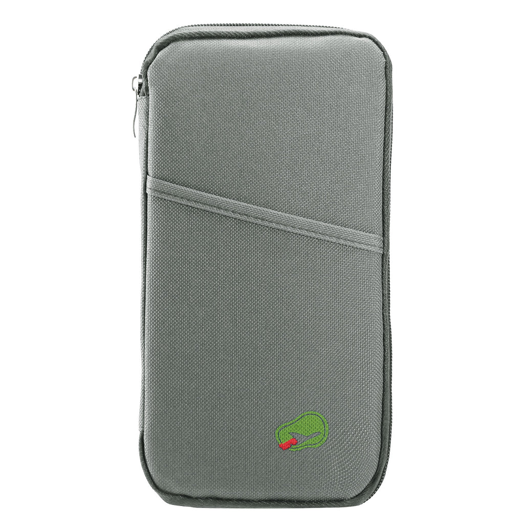 Passport Holder Travel Wallet, Document Organizer for Women Men, Passport Wallet with Card Slots, Zipper Case for Boarding Passes Cards Cash