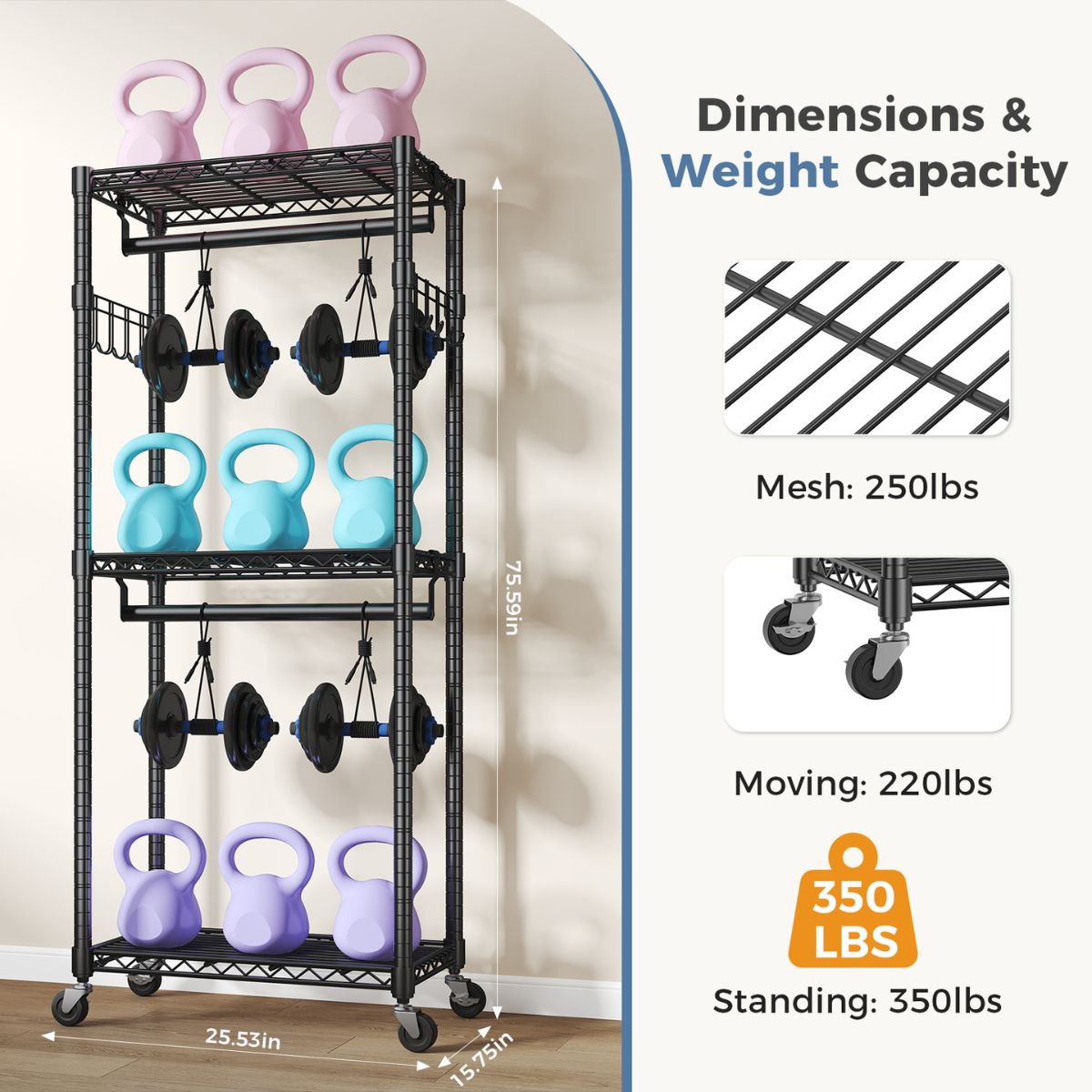 Aeelleea / black/29.5INRolling Garment Rack, Adjustable Metal Shelves Heavy Duty Clothes Rack on Wheels, 29.5x45in
