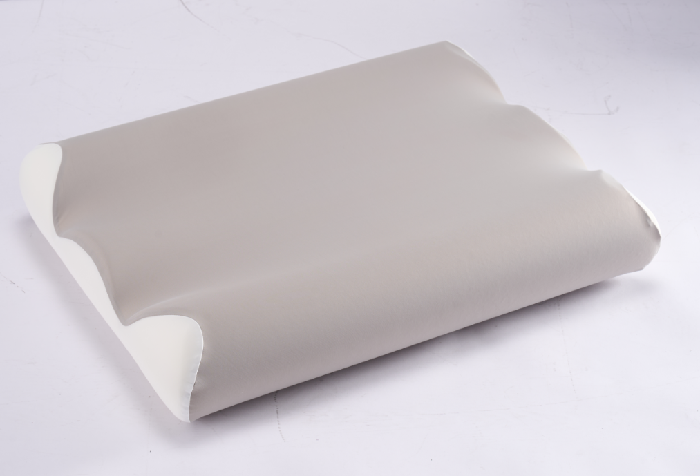 Aeelleea white & Light gray Contour Memory Foam Pillow Cervical Support Neck Pain Relief