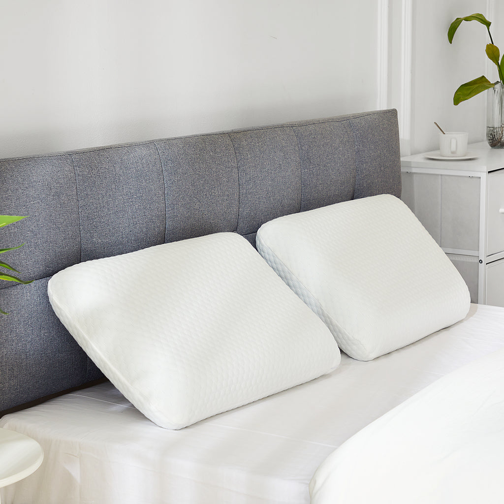 Aeelleea Memory Foam Pillow Detachable Washable Pillowcase Odorless Cervical Support