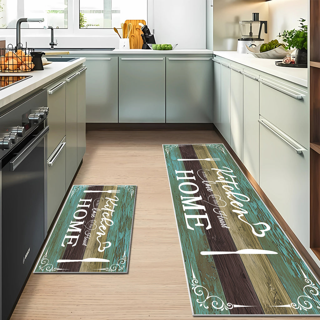 Aeelleea 2-Piece Faux Cashmere Cotton Rug Set, Soft Neutral Washable Area Rugs, 15.75x9.84