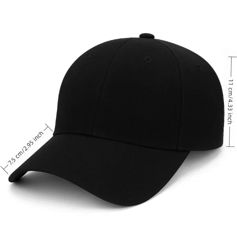 Classic Adjustable Baseball Cap for Men and Women, Unisex Casual Hat for Everyday Wear and Outdoor Activities