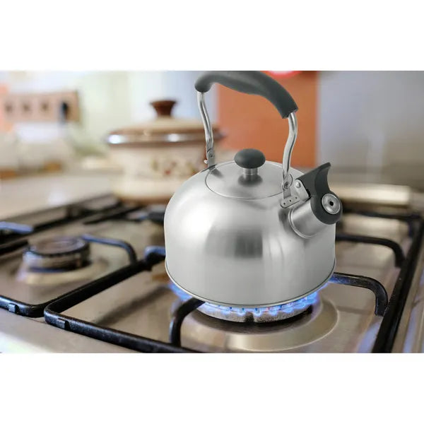 1.8L Whistling Tea Kettle, Food Grade 304 Stainless Steel, Stovetop Water Kettle for Gas & Induction Stove, Cool Touch Handle`
