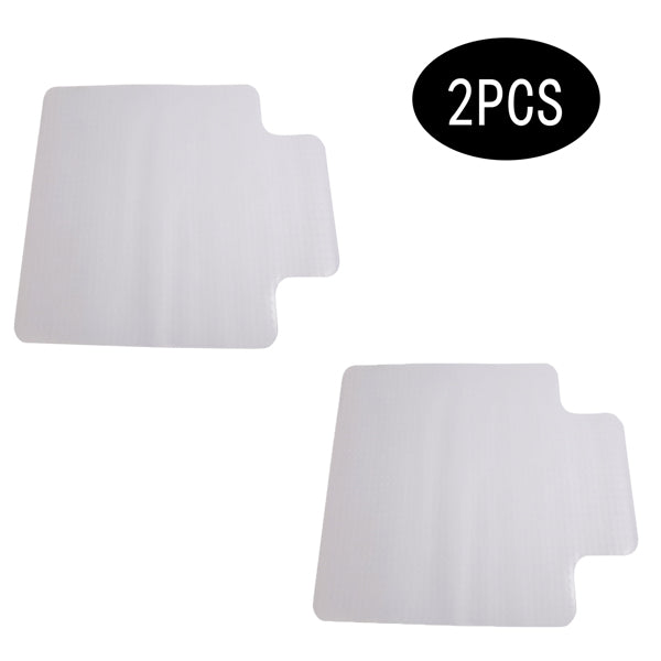 AEELLEEA 2-Pack Clear PVC Office Chair Mats for Carpet, Studded Floor Protectors