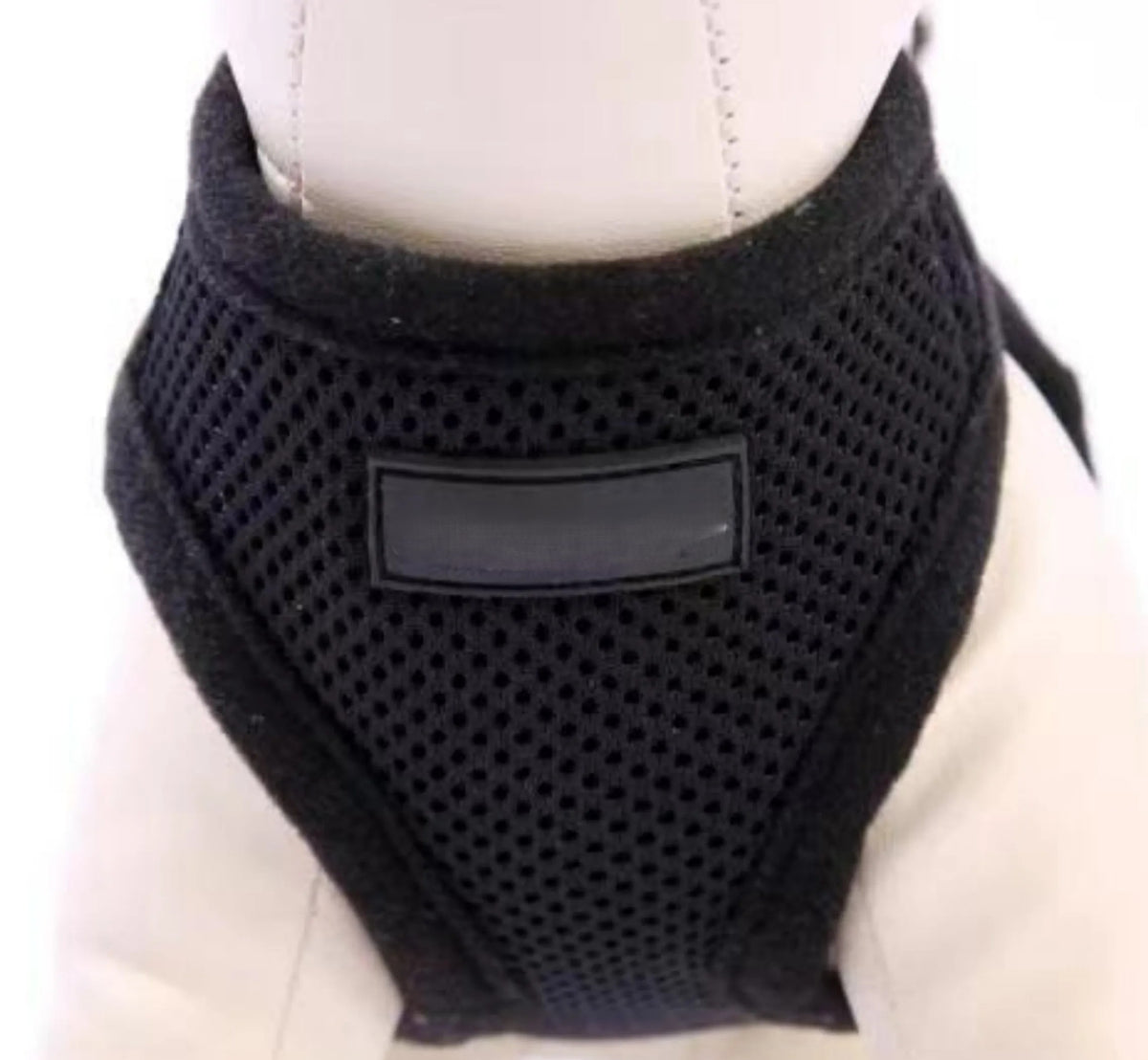 Black PupTrek Soft Mesh Step-In Pet Harness Vest, No-Choke Adjustable Walking Harness for Small Dogs & Cats, Lightweight Comfort Vest