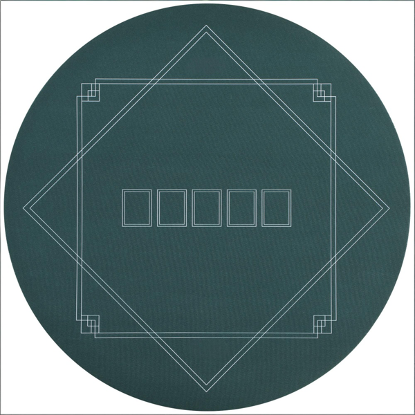 Poker Mat, Non‑Slip Poker Table Top Mat for Texas Hold’em, Casino Game Card Playing Desk Pad for Game Night
