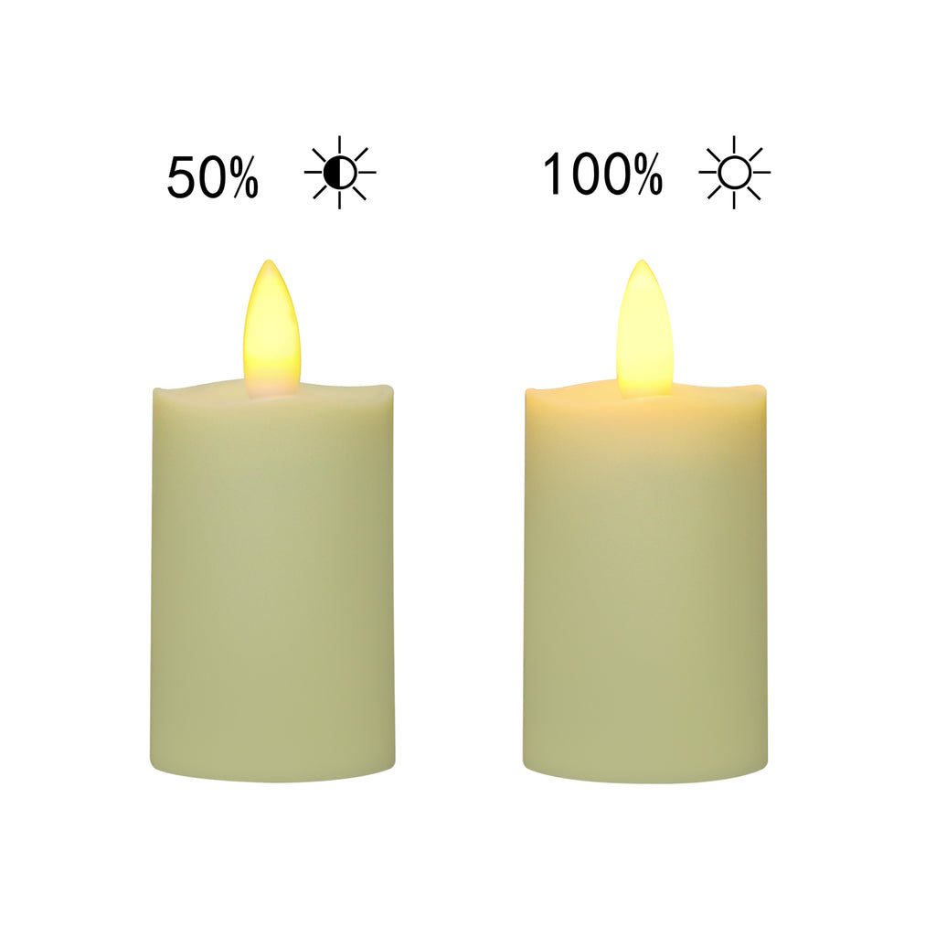10-Pack 3.15in Flameless LED Votive Candles with Remote and Timer, Battery Operated Flickering Warm White Lights for Christmas, Wedding, Party and Home Decor