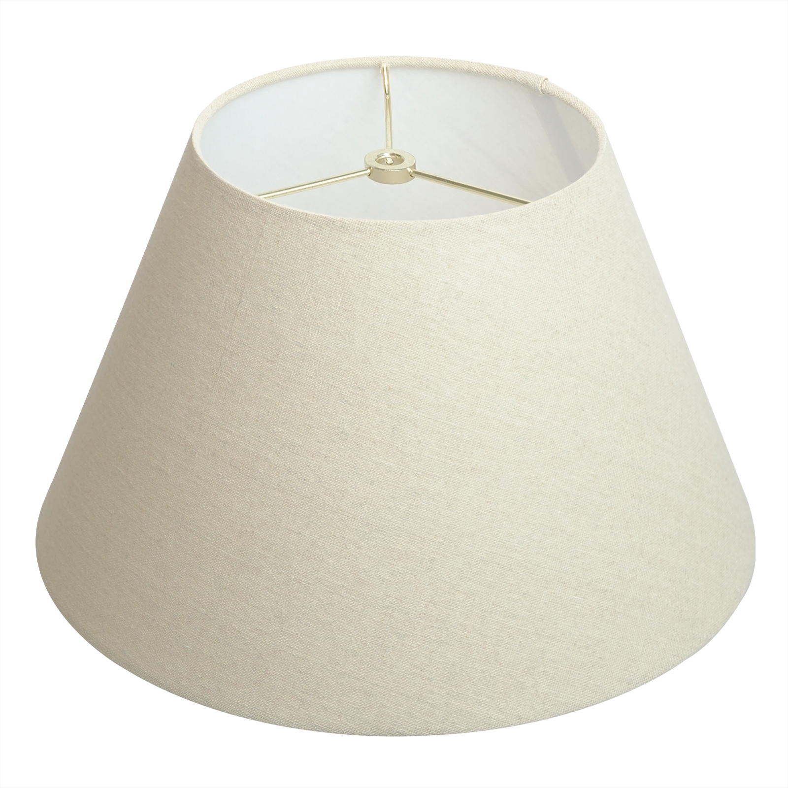 ALUCSET Natural Linen Barrel 7x13x7.8 inch Lamp Shade Spider Fitter for Table Lamp Floor Lamp