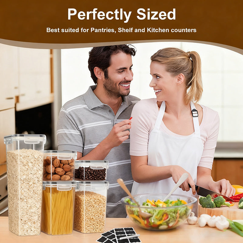 12 PCS Flour and Sugar Storage Container Sets for Advanced Baker