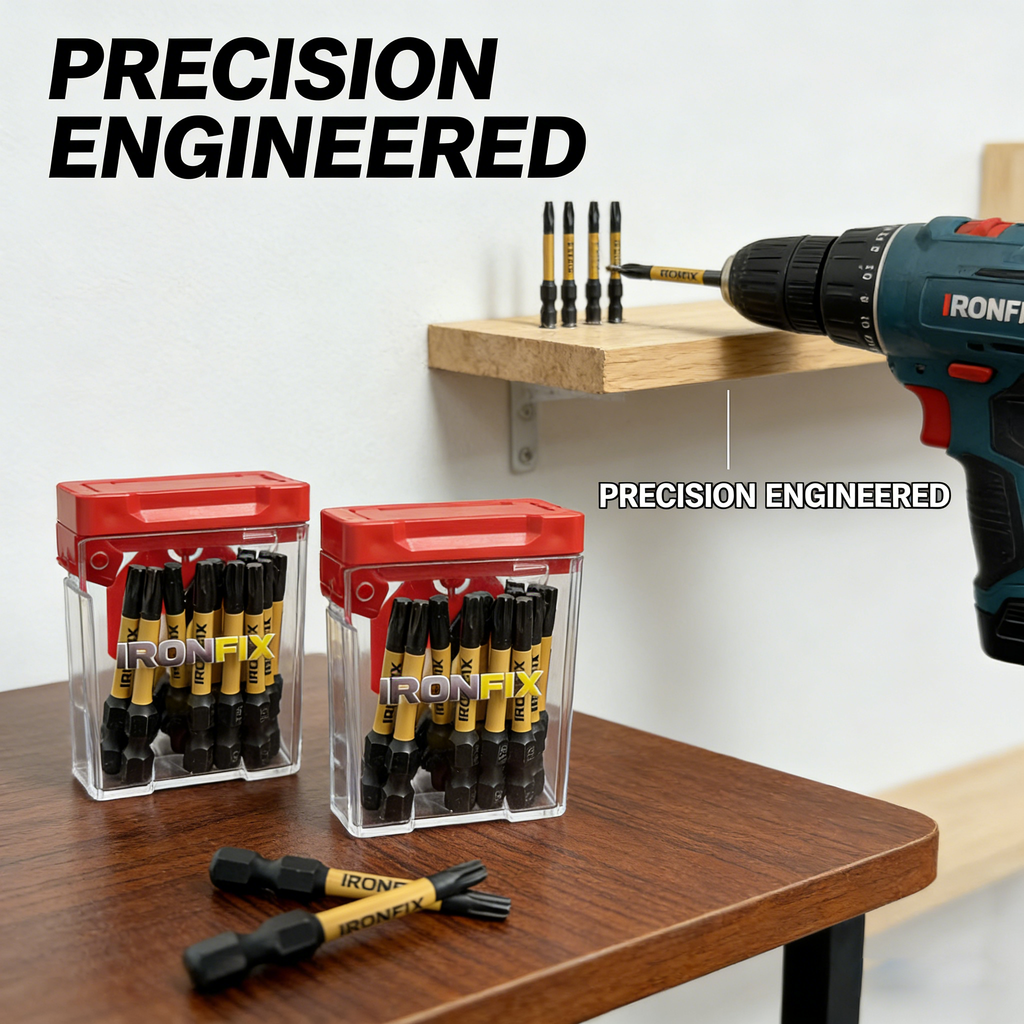 20PCS T25 Torx Impact Screwdriver Bits Set, 1.97 Inch Magnetic Security Star Drill Bits, S2 High Strength Steel Anti-Slip Torx Bits for Impact Driver & Cordless Power Drill