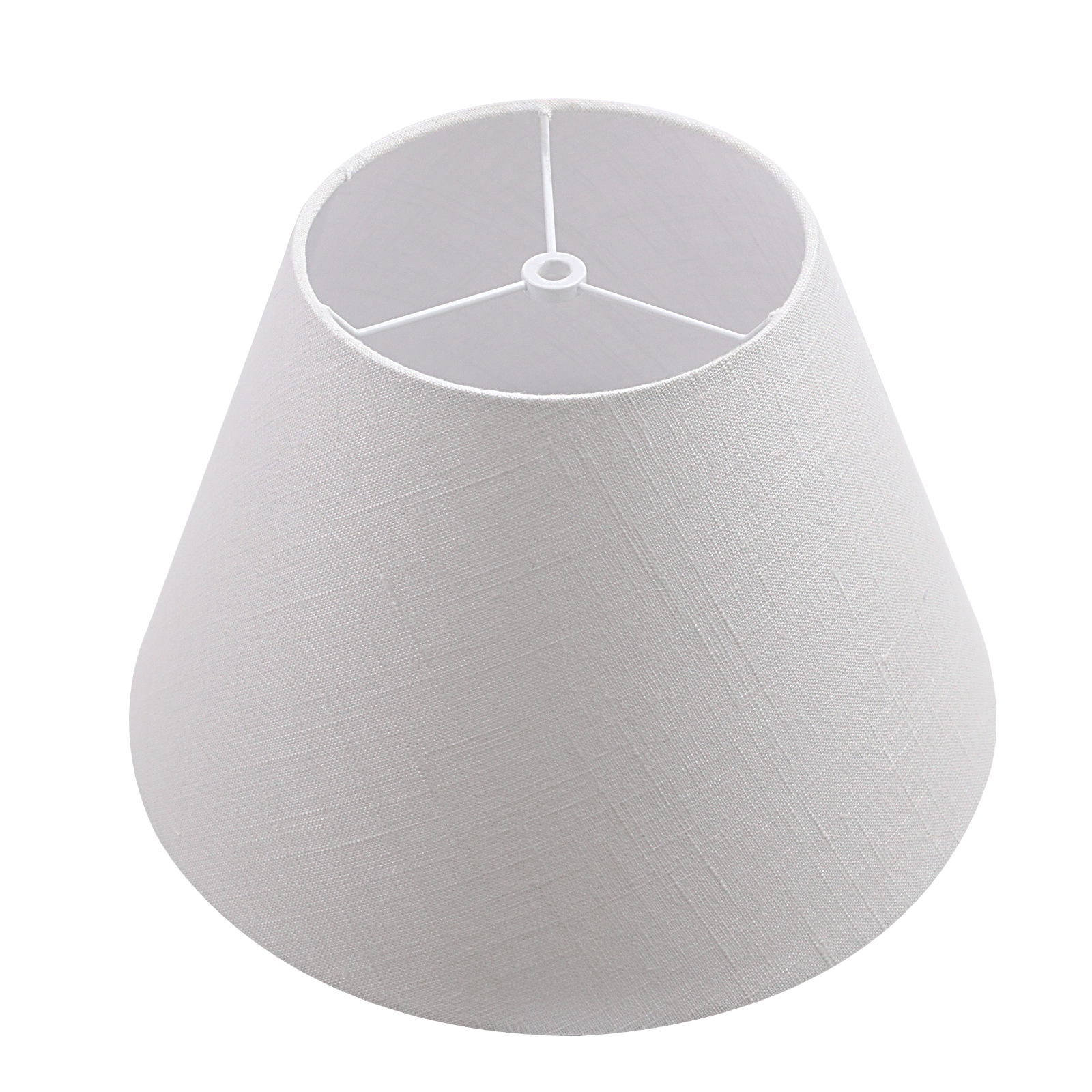 ALUCSET Handmade Natural Linen Blend Lamp Shade, 7"×13"×7.8" Barrel Fabric Lampshade, Spider Fitter Replacement for Table Lamp Floor Lamp