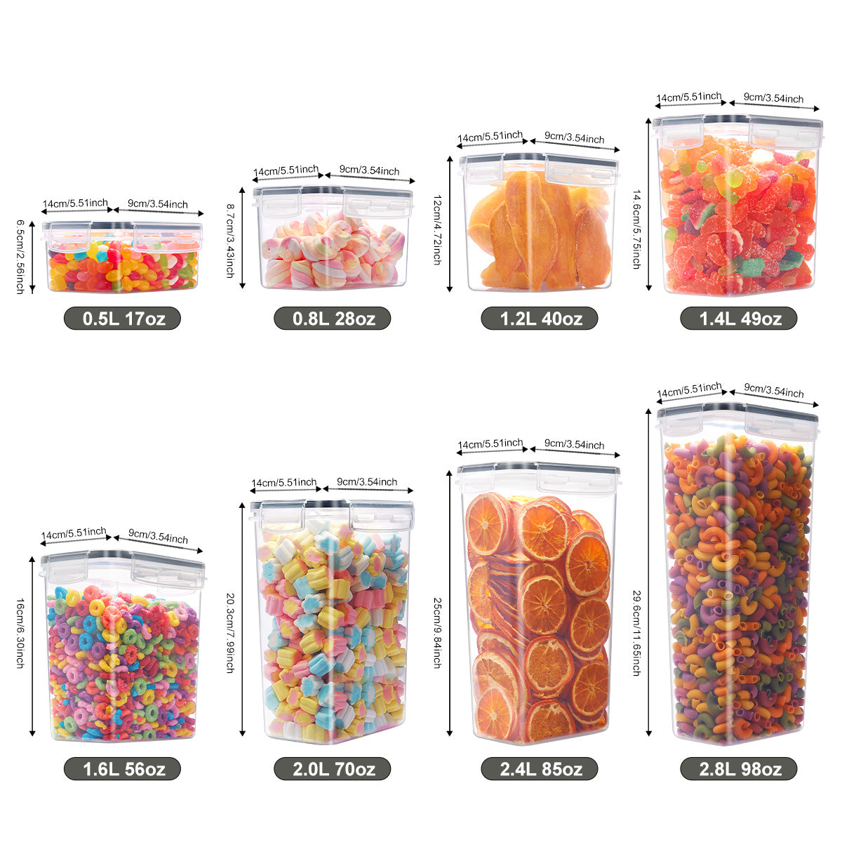 12 PCS Flour and Sugar Storage Container Sets for Advanced Baker