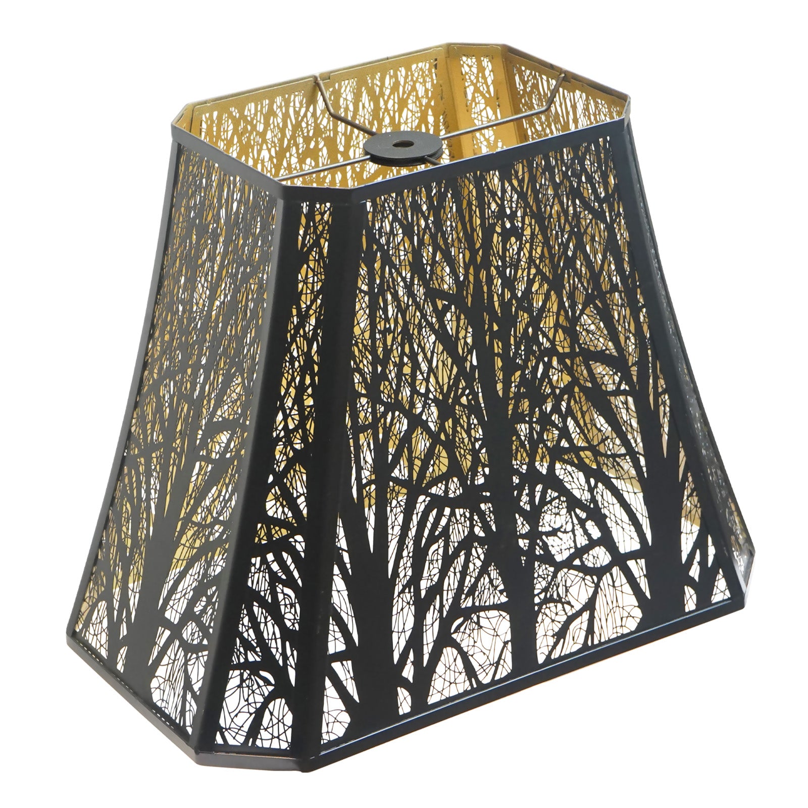 Etched Forest Bell Metal Lampshade