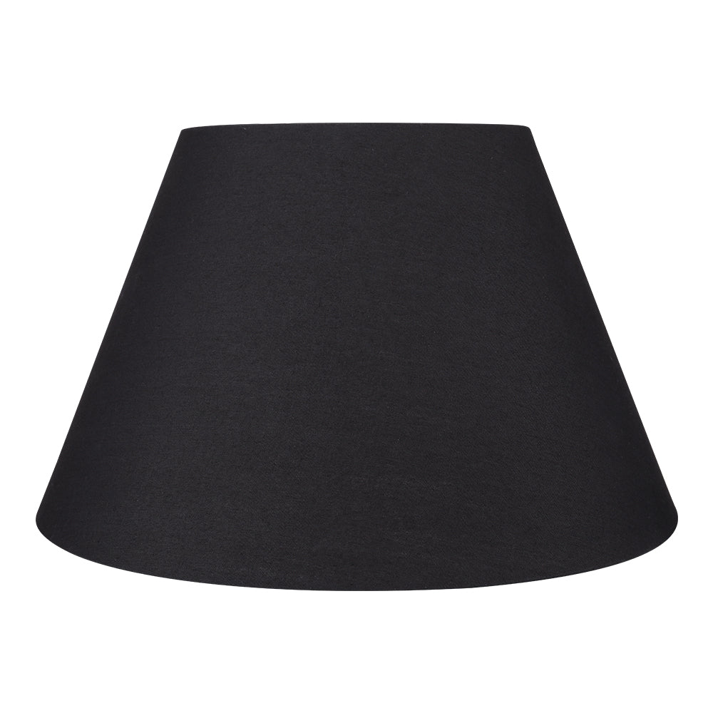 Modern Black Fabric Lamp Shade, 7x13x7.8 Inches, Spider Fitter Replacement for Table Lamps, Home Deco