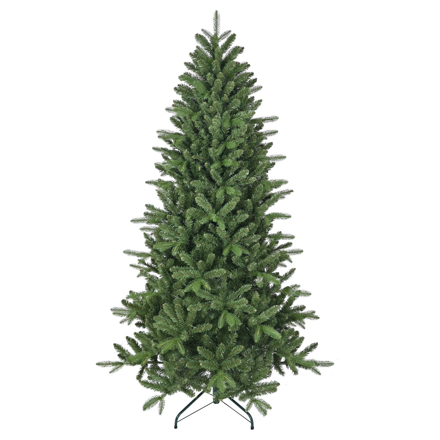 6FT Realistic Artificial Christmas Tree - Full & Lush Hinged Design with PE+PVC Needles, 1168 Branch Tips, Easy-Assembly Holiday Tree with Sturdy Metal Stand for Indoor Decor