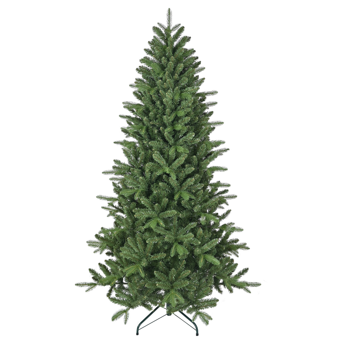 6ft Artificial Christmas Tree, 1168 Branch Tips PE+PVC Hinged Xmas Tree with Metal Stand, Easy Assembly Indoor Holiday Decor