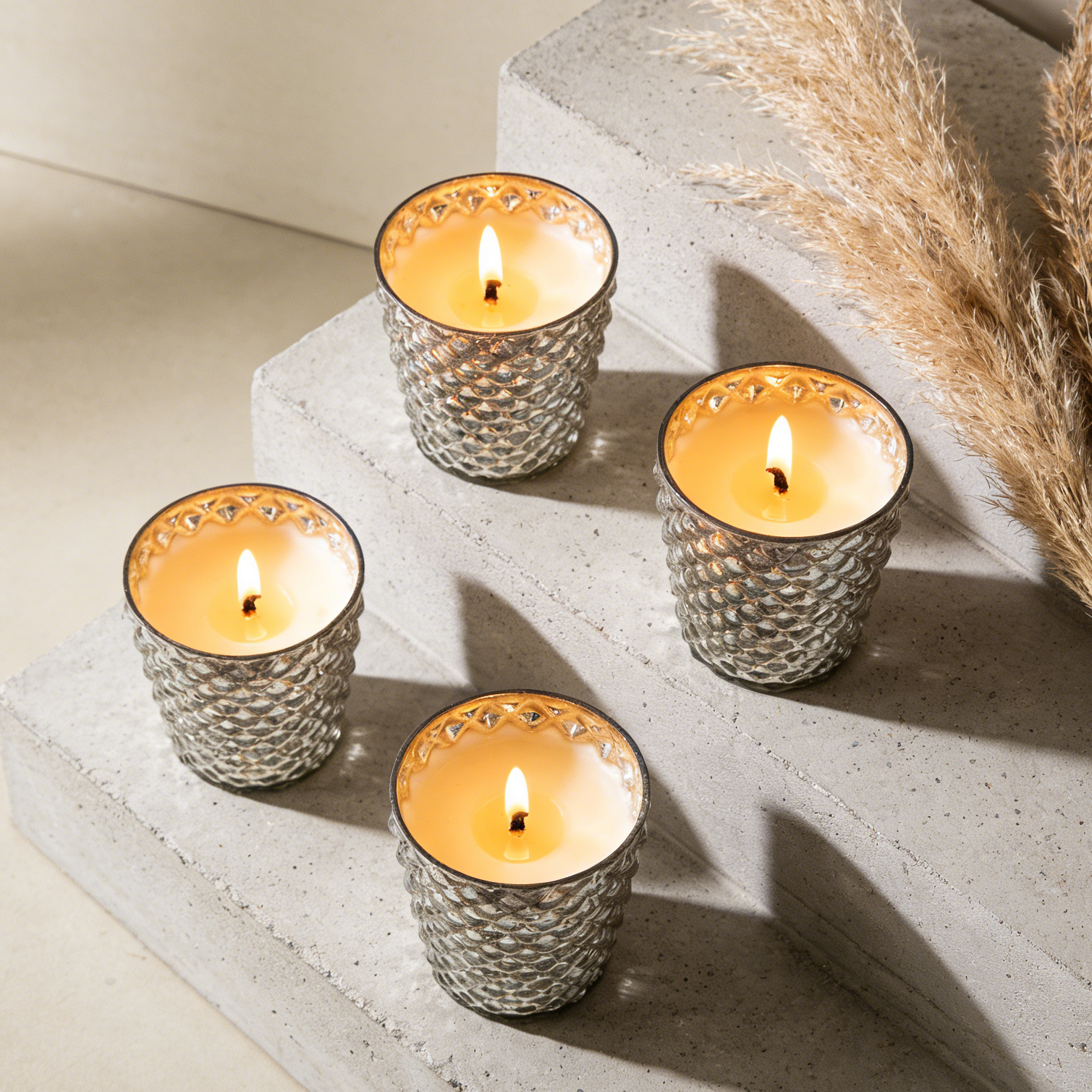 4-Pack Scented Soy Candles – Cozy Home Fragrance, Clean Burn & Relaxing Scents