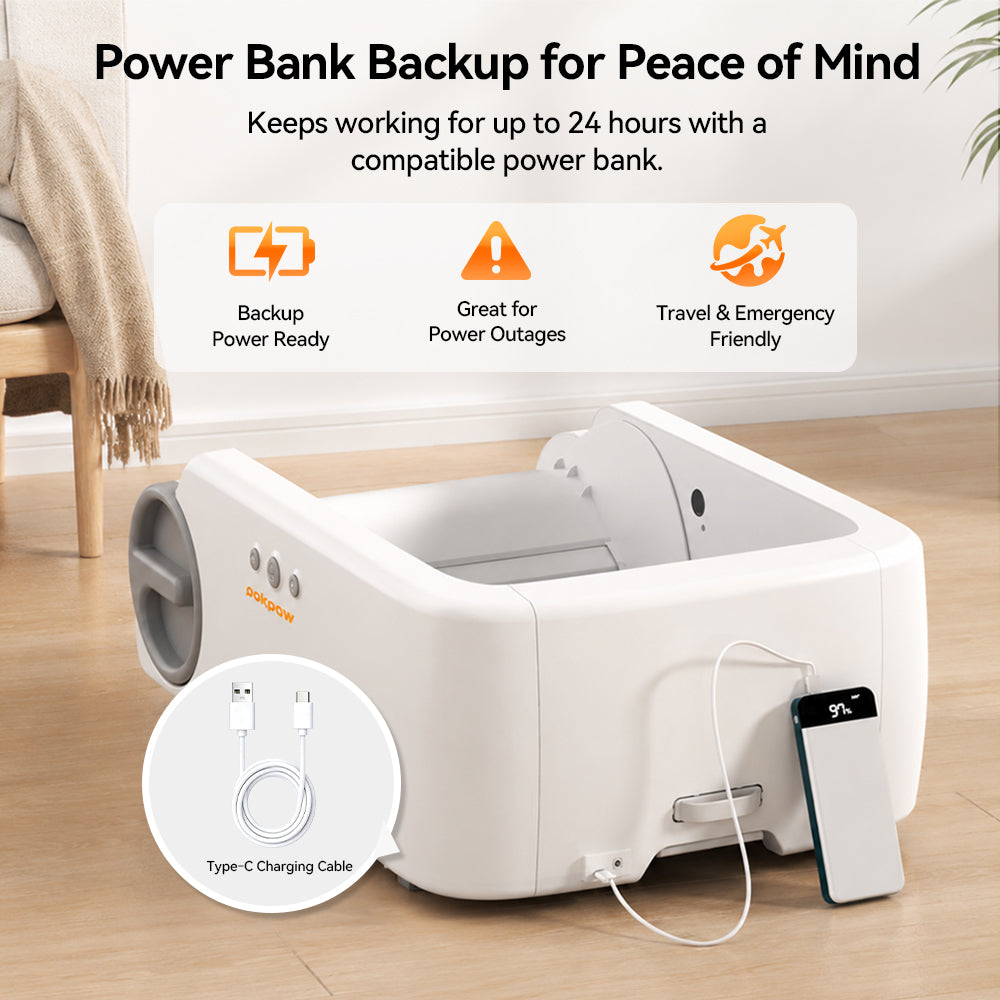Aeelleea Blue Stainless Steel Version  Smart Self-Cleaning Cat Litter Box App Control Low-Entry Quiet Multi-Cat