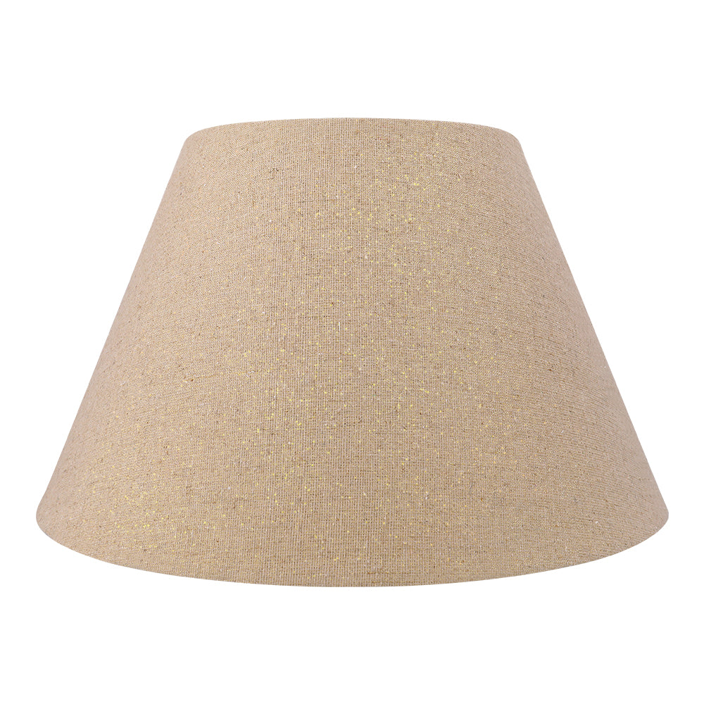 Beige Linen Lamp Shade 7"×13"×8", Spider Fitter Fabric Replacement Shade for Table & Floor Lamps
