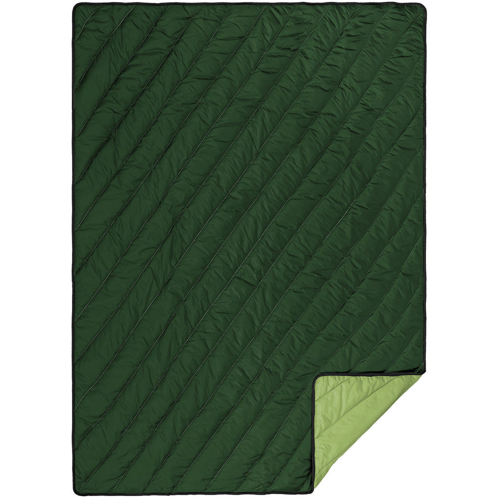 Ultralight Packable Outdoor Blanket – Water-Resistant Puffy Camping Blanket for Travel, Beach, Picnic & Stadium, Teal Green 72" x 56"