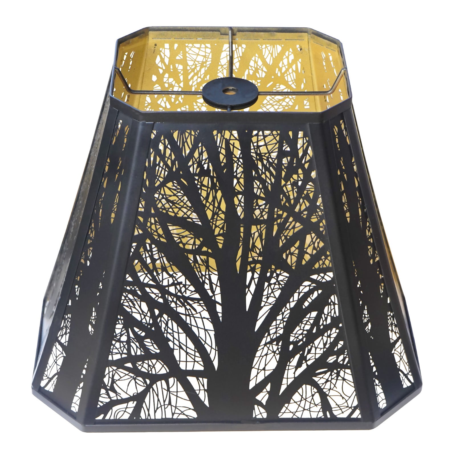 Etched Forest Bell Metal Lampshade
