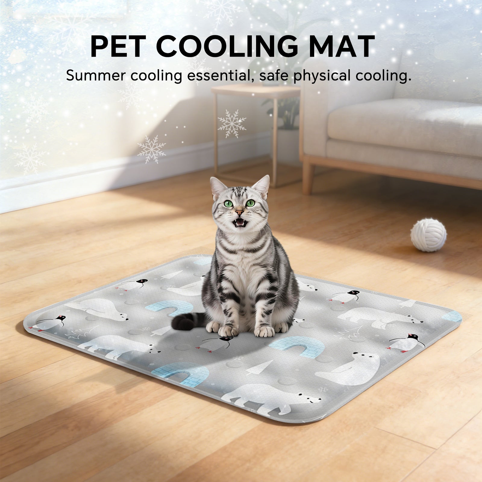AEELLEEA Dog Cooling Pad, Washable Cooling Mat for Dogs & Cats, Summer Pet Cooling Bed for Crate Indoor Outdoor
