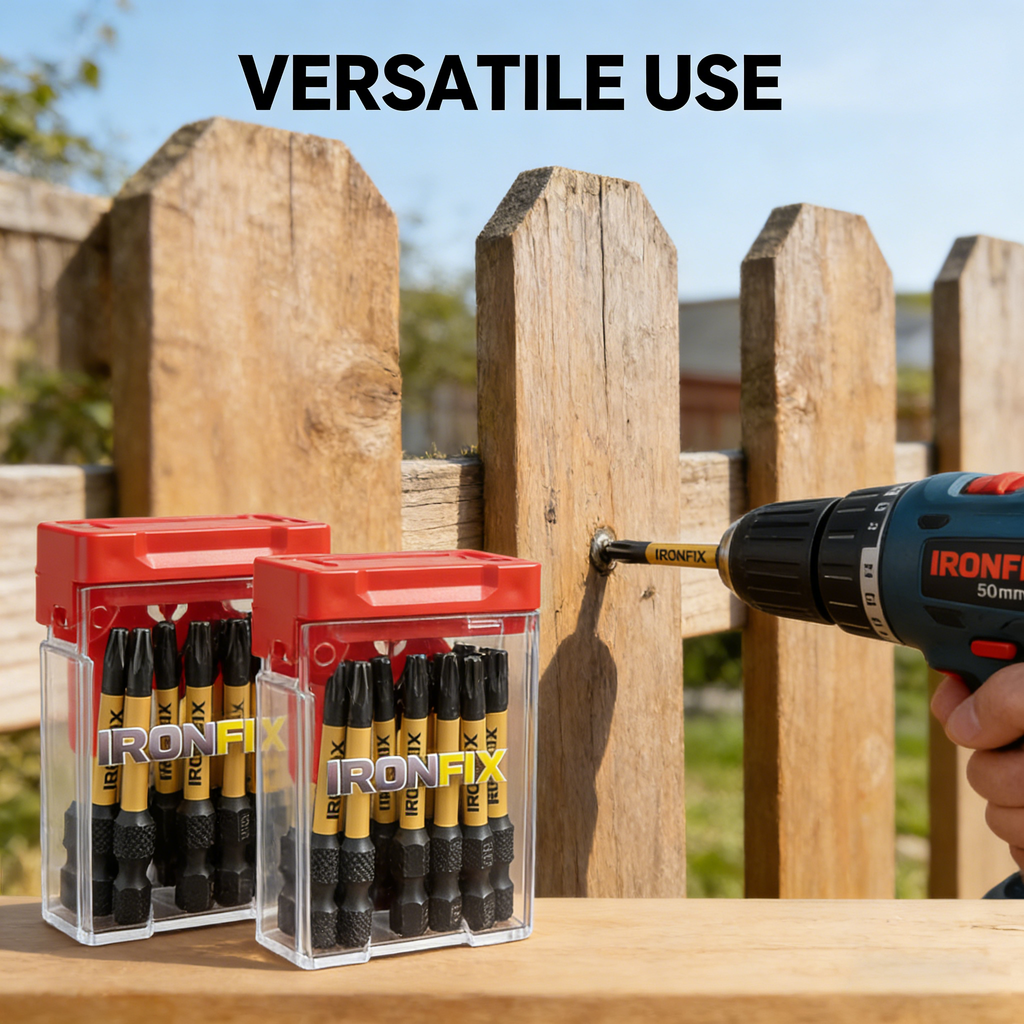 20PCS T25 Torx Impact Screwdriver Bits Set, 1.97 Inch Magnetic Security Star Drill Bits, S2 High Strength Steel Anti-Slip Torx Bits for Impact Driver & Cordless Power Drill
