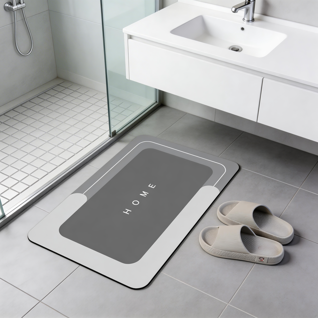 3 Piece Bathroom Rug Set, Ultra Absorbent Fast Drying Non Slip Bath Mats, Washable Floor Mats for Shower Tub Toilet