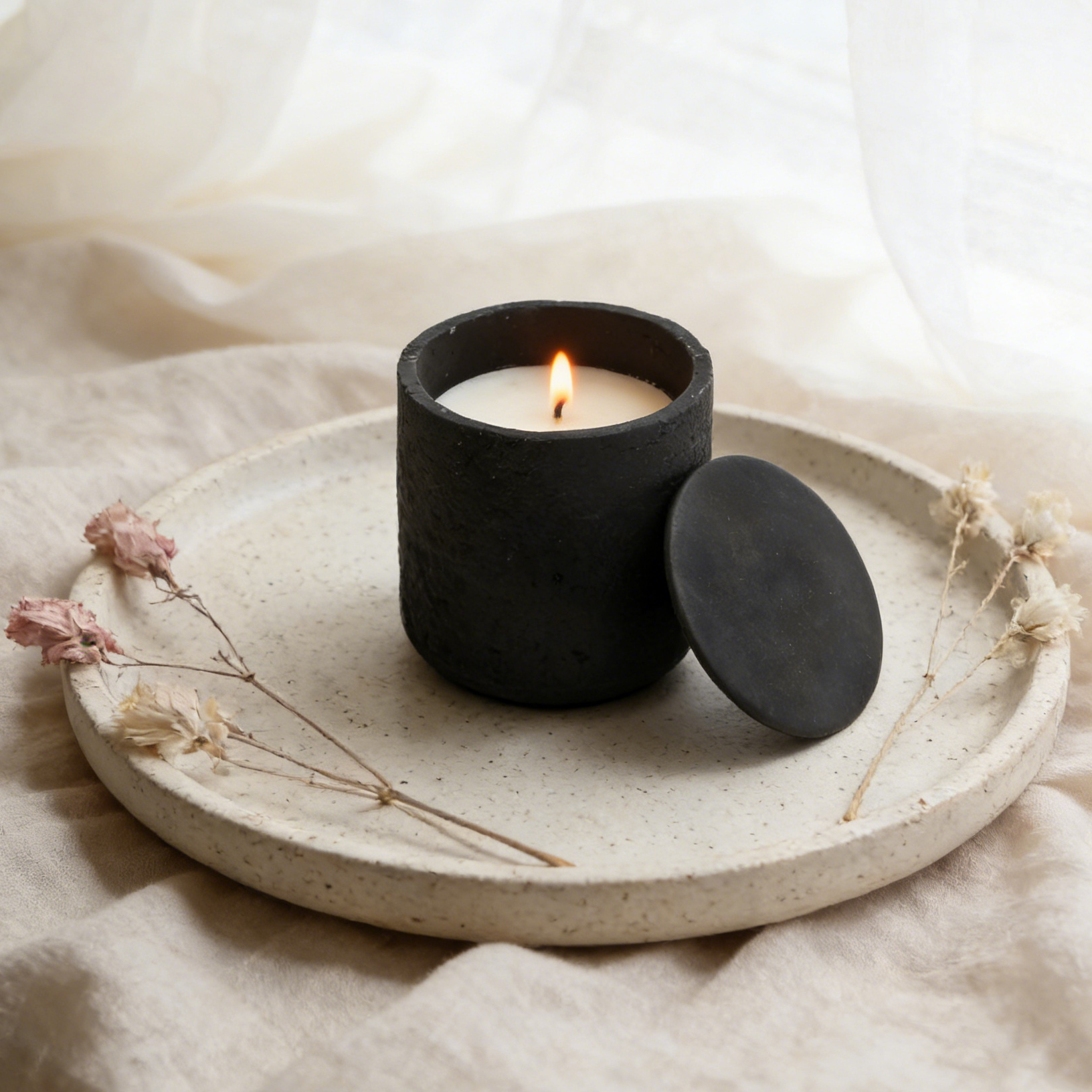 Jar Candle Ecomix Wax Fill With Wooden Lid - Vanilla Lavender, 7oz