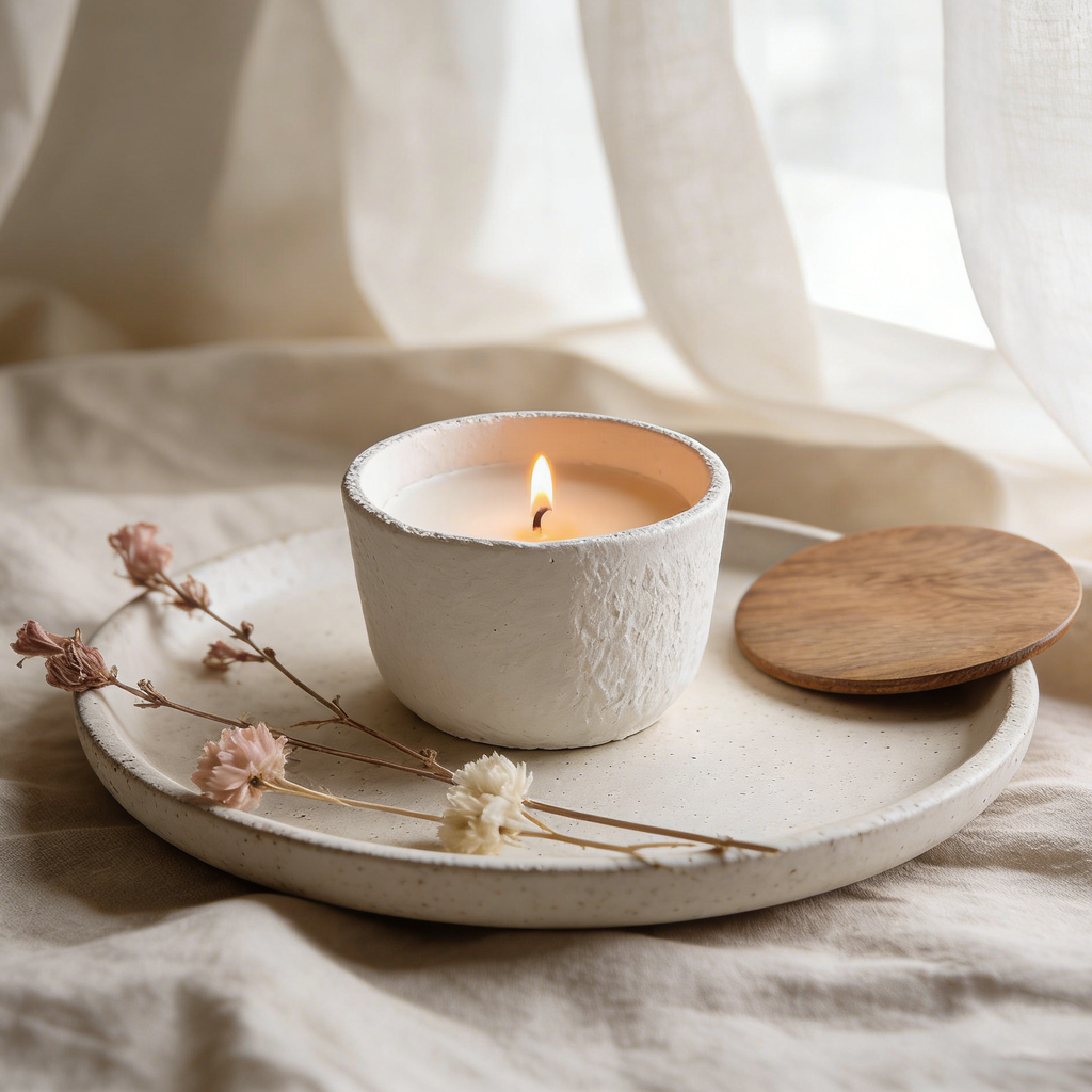 Jar Candle Ecomix Wax Fill With Wooden Lid Mimosa, 7oz