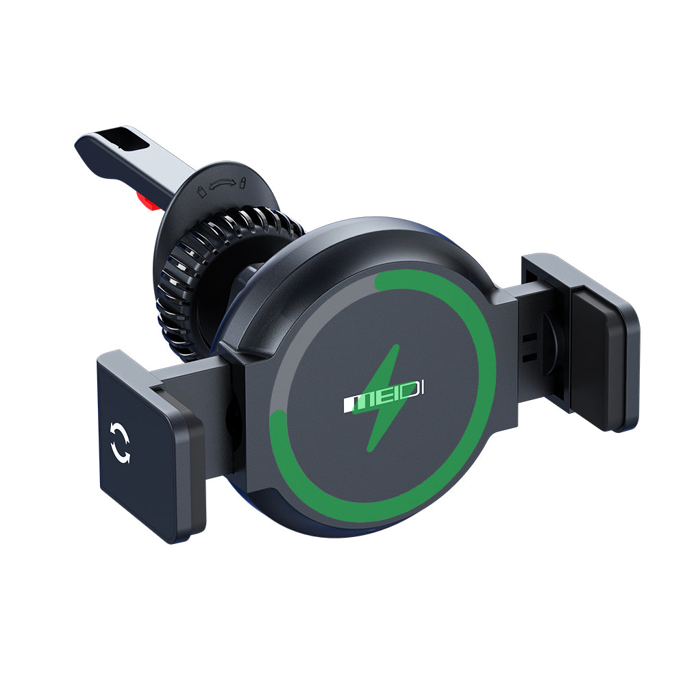 15W MagSafe Car Charger Mount, Magnetic Wireless Car Phone Holder with Air Vent Clip, Fast Charging Mount Compatible with iPhone 15/14/13/12 Pro Max Plus & MagSafe Cases