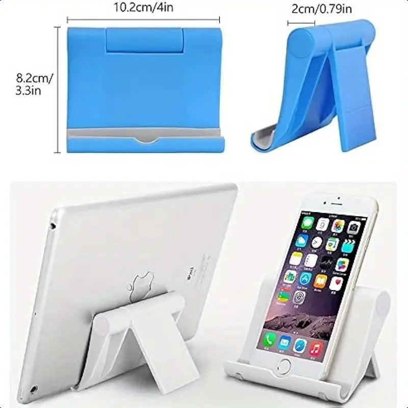AEELLEEA-2 Pack Foldable Desktop Phone Stand, Portable Adjustable Cell Phone Holder, Universal Compatible for All Smartphones
