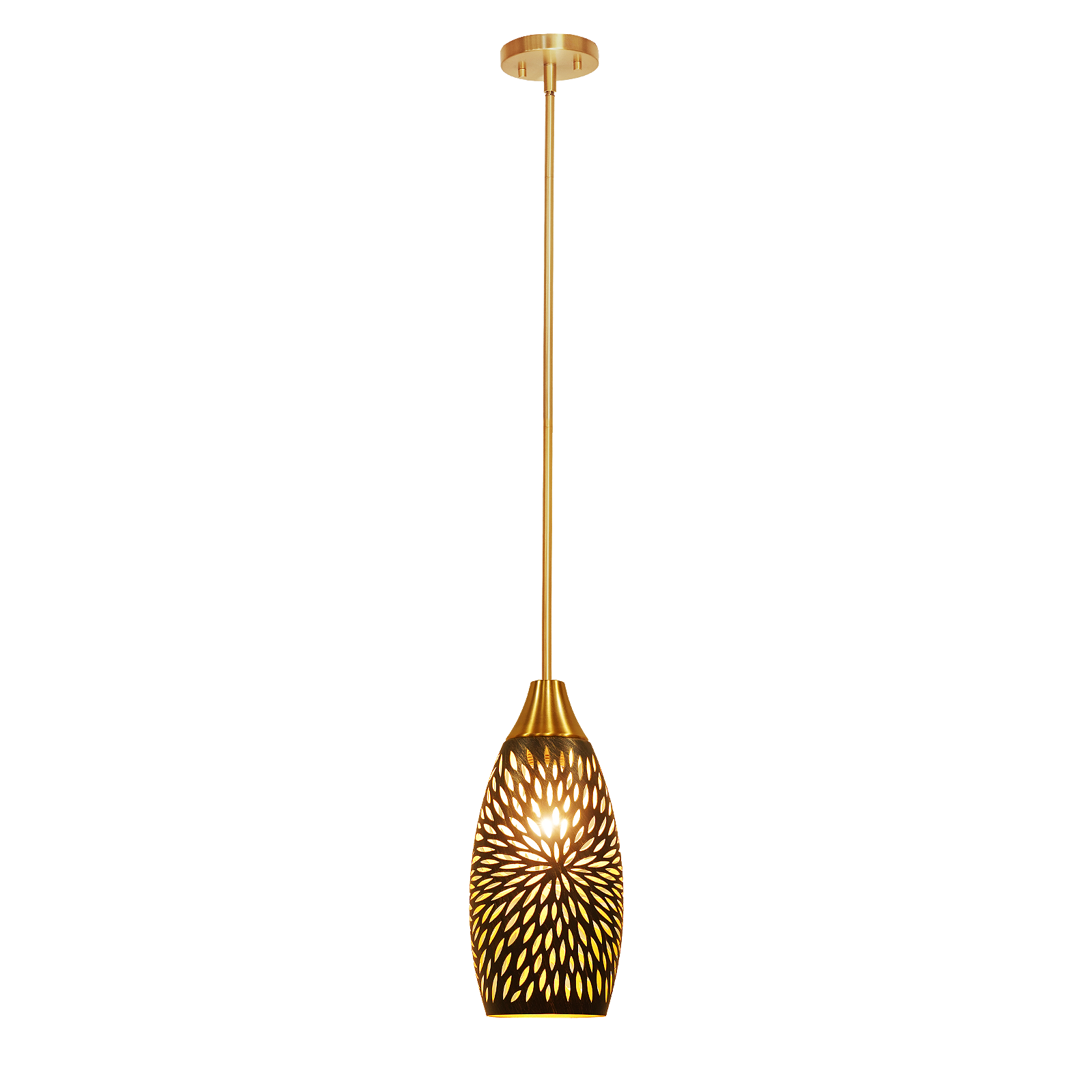 ALUCSET Plug-in Adjustable Pendant Light, 4.8"×7.8" Hanging Lamp for Kitchen Island Dining Living Room