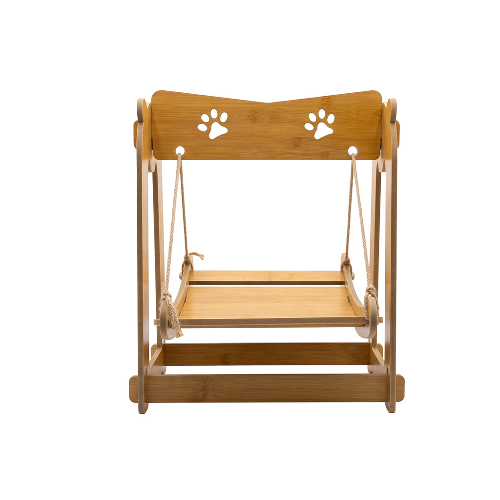 Indoor Cat Swing Hammock, Hanging Pet Bed for Cats and Small Dogs, Elevated Cozy Lounger Chair