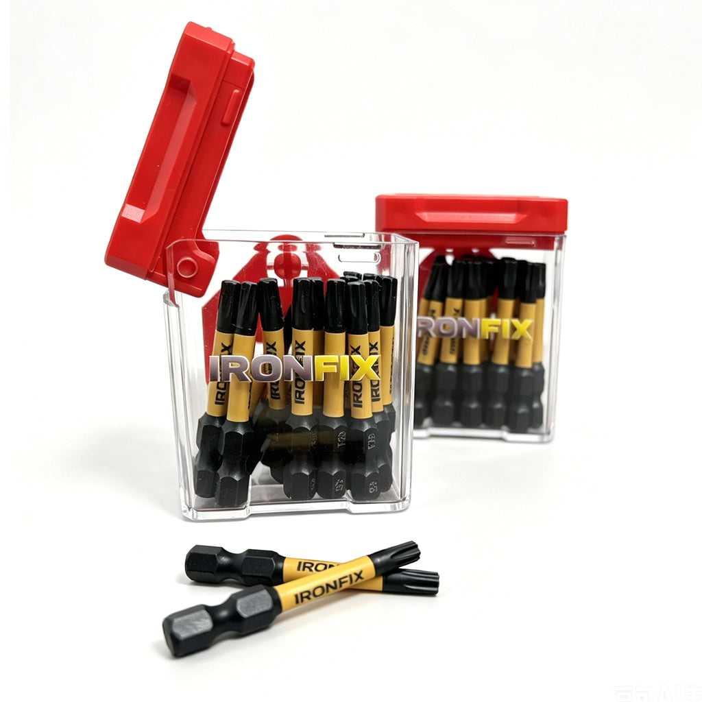20PCS T25 Torx Impact Screwdriver Bits Set, 1.97 Inch Magnetic Security Star Drill Bits, S2 High Strength Steel Anti-Slip Torx Bits for Impact Driver & Cordless Power Drill