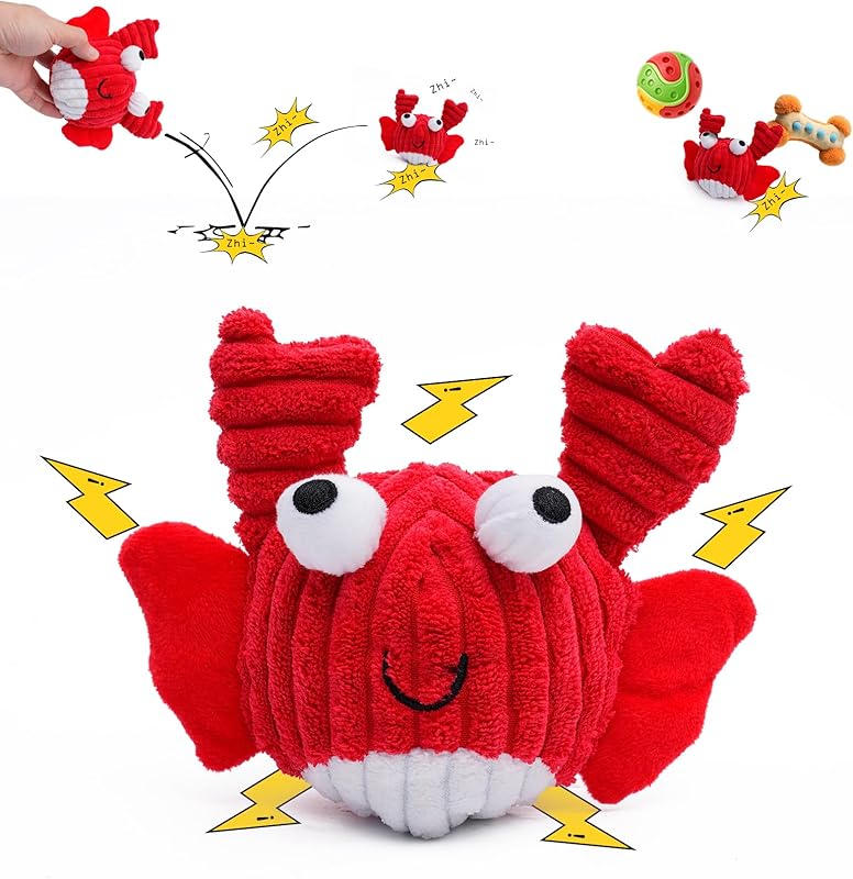 Dog Toys for Aggressive Chewers,Squeaky Dog Toys to Keep Them Busy,No Stuffing Interactive Dog Chew Toys,Suitable for Medium,Large and Small Dog(Blue Whale)