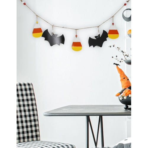 Set of 2, 47.5x7" Halloween Garland for Holiday Wall Decor