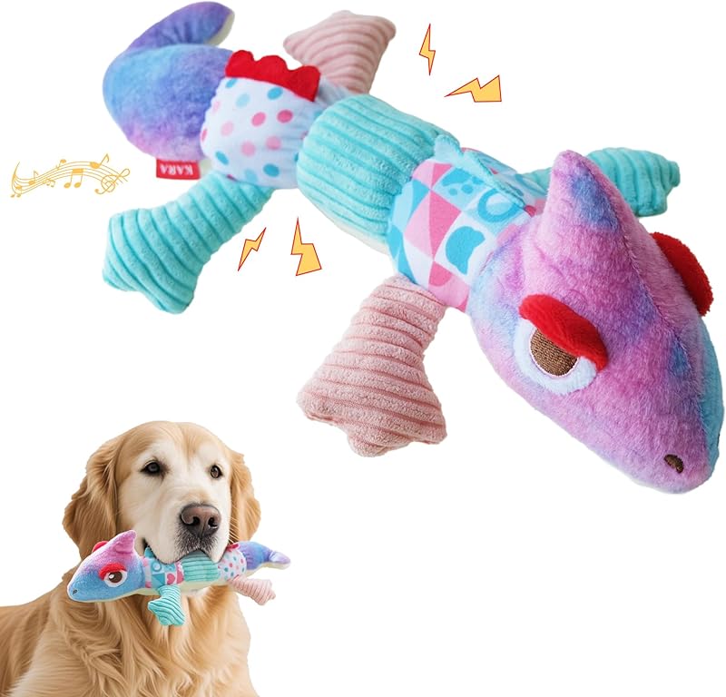 ZippyPawsToys Puppy Teething Interactive Chewing Plush Toy to Keep Them Busy, Best Birthday, Christmas, Halloween, Easter Gift, Elephant