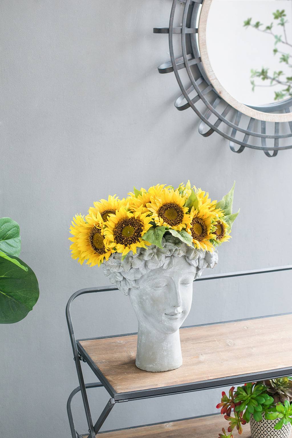 Set of 3, 14x14x15" Sunflower Bundle X7
